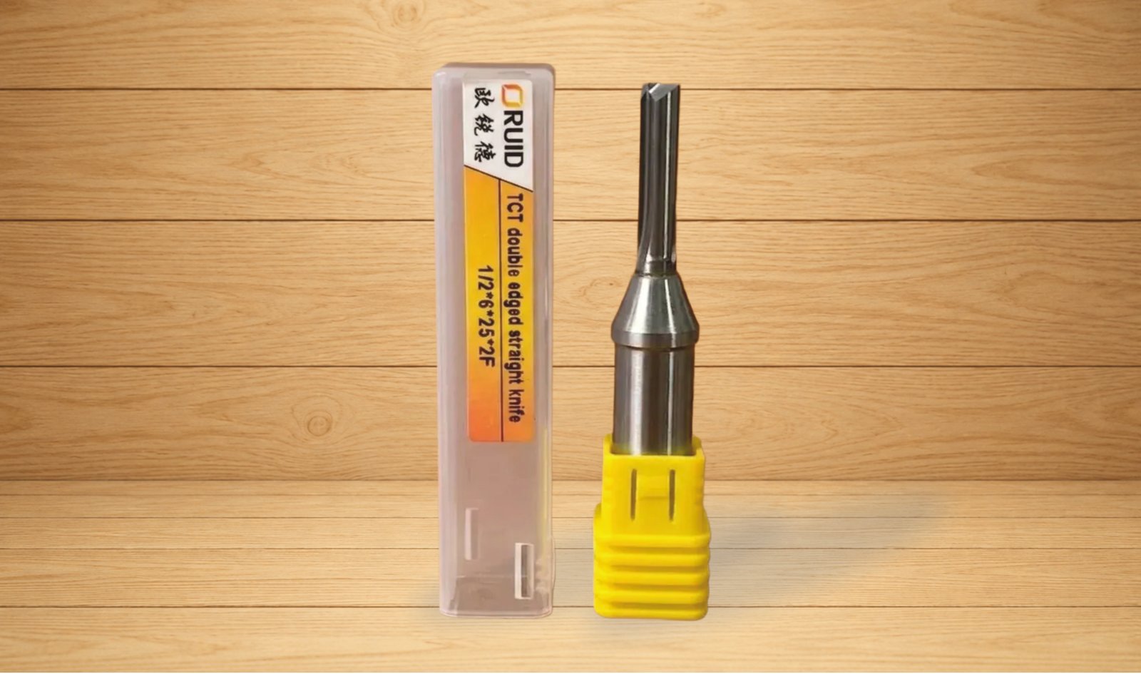 TCT double edged straight knife 1/2*6*25*2F